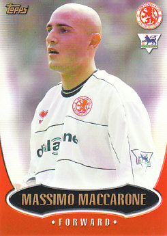 Massimo Maccarone Middlesbrough 2003 Topps Premier Gold #M4